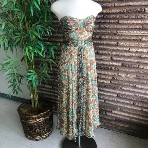 Nanette Lepore Dresses & Skirts - Nanette Lepore Silk Chiffon Strapless Dress